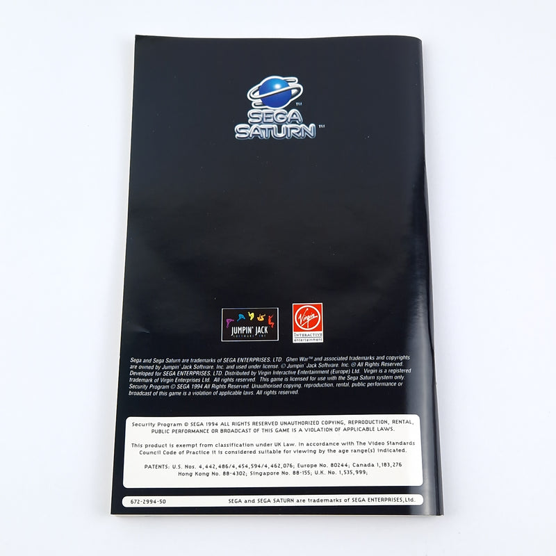 Sega Saturn Spiel : Ghen War - OVP Anleitung CD Disk | PAL Game