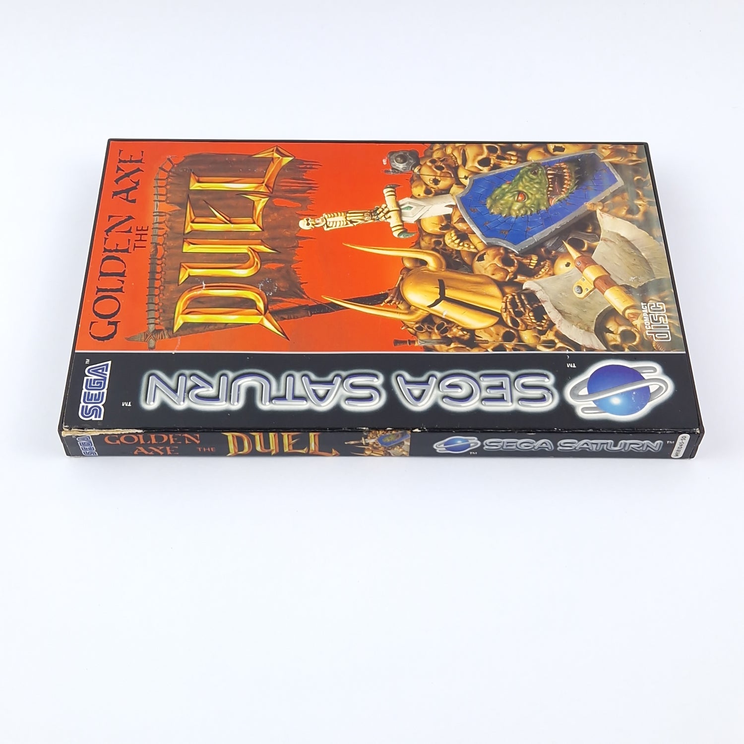 Sega Saturn Game: Golden Ax The Duel - OVP Instructions CD Disk | PAL Game