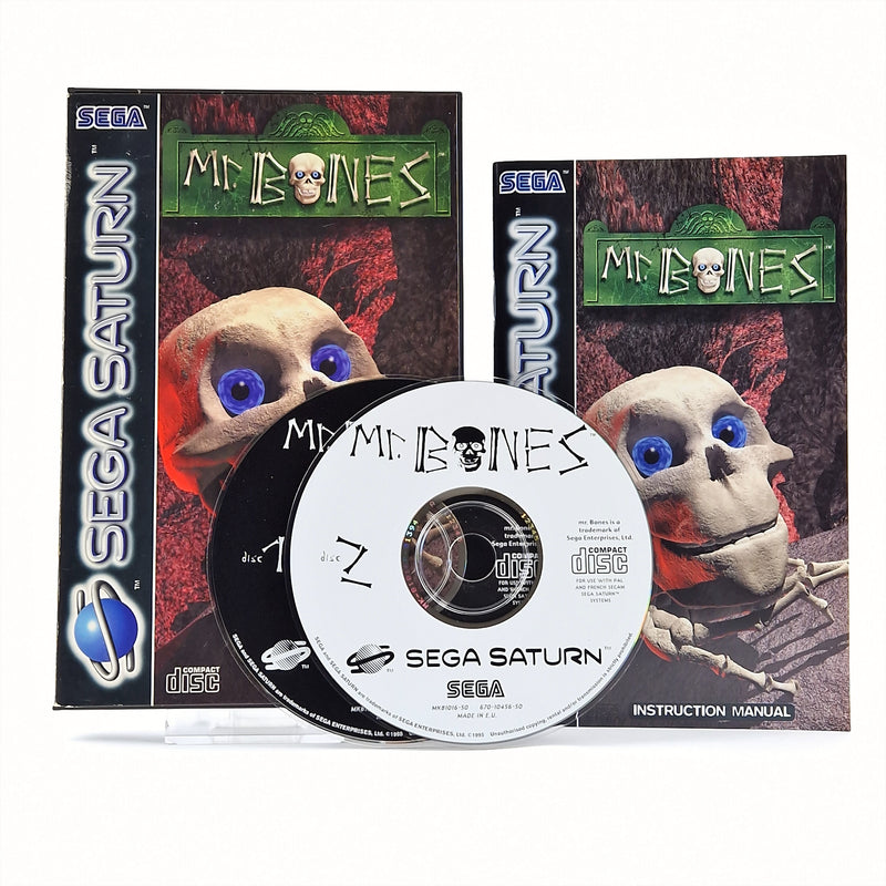 Sega Saturn Game: MR. Bones - OVP Instructions CD Disk 1 &amp; 2 | PAL Game