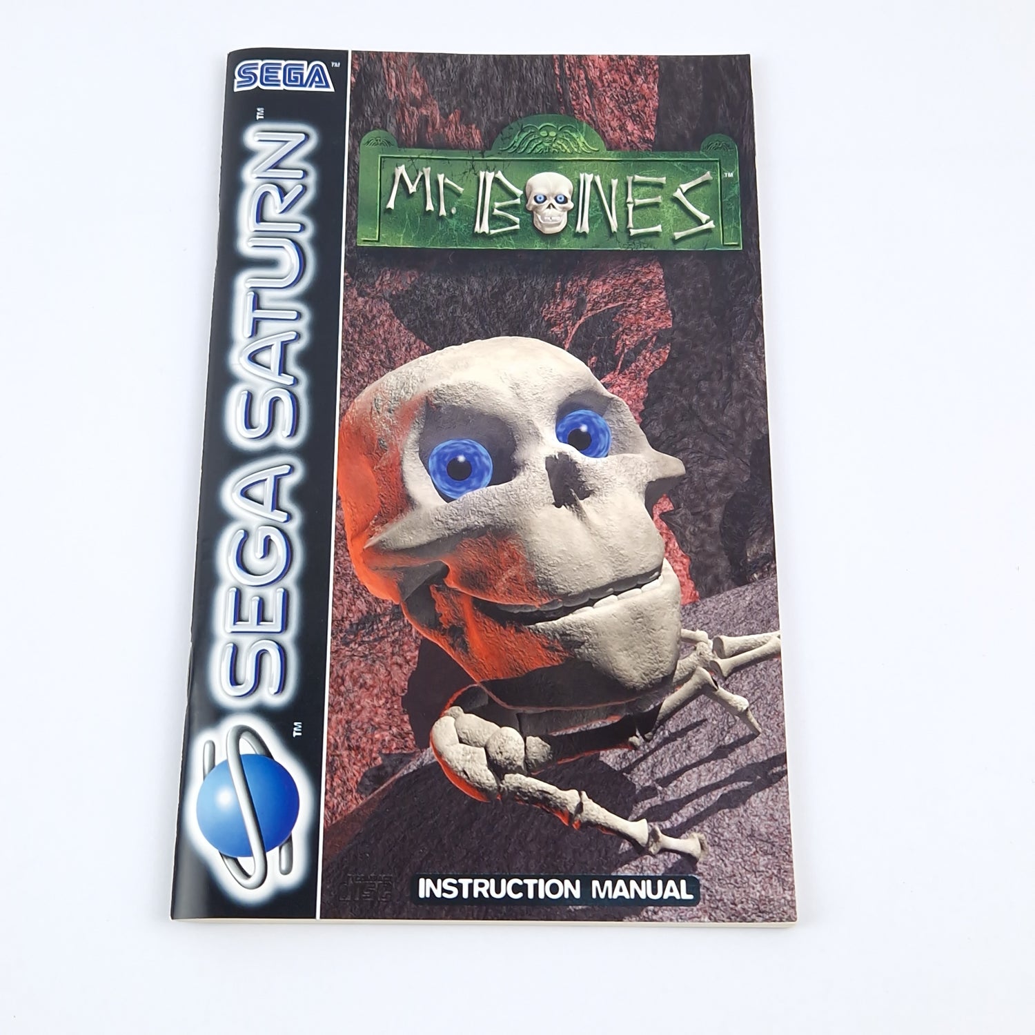 Sega Saturn Spiel : MR. Bones - OVP Anleitung CD Disk 1 & 2 | PAL Game