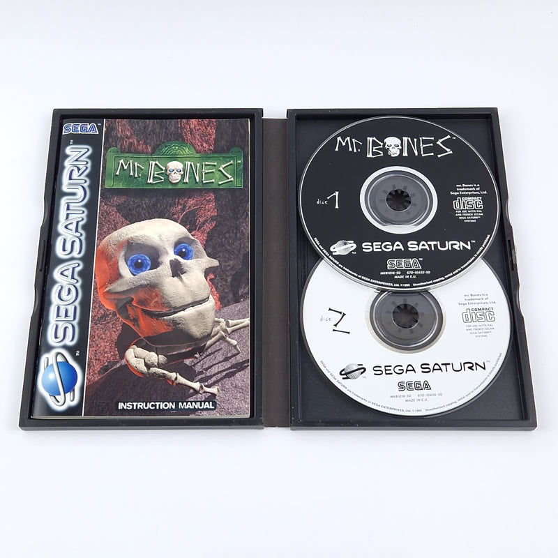 Sega Saturn Game: MR. Bones - OVP Instructions CD Disk 1 &amp; 2 | PAL Game