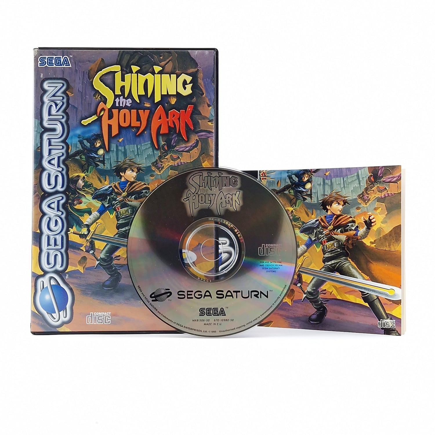 Sega Saturn Game: Shining The Holy Ark - OVP Instructions CD Disk | PAL Game