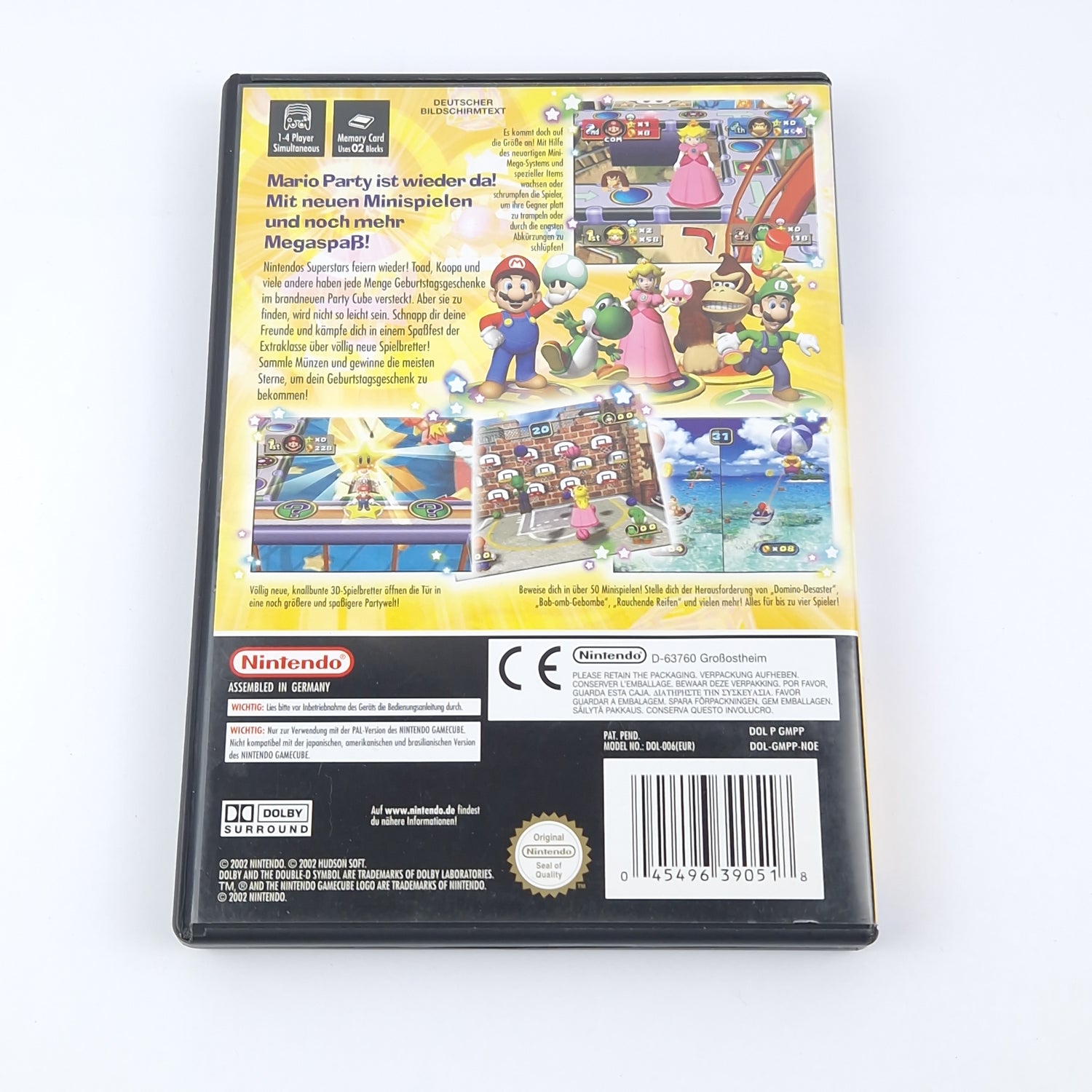 Nintendo Gamecube Spiel : Mario Party 4 - OVP Anleitung CD Disk | PAL Game