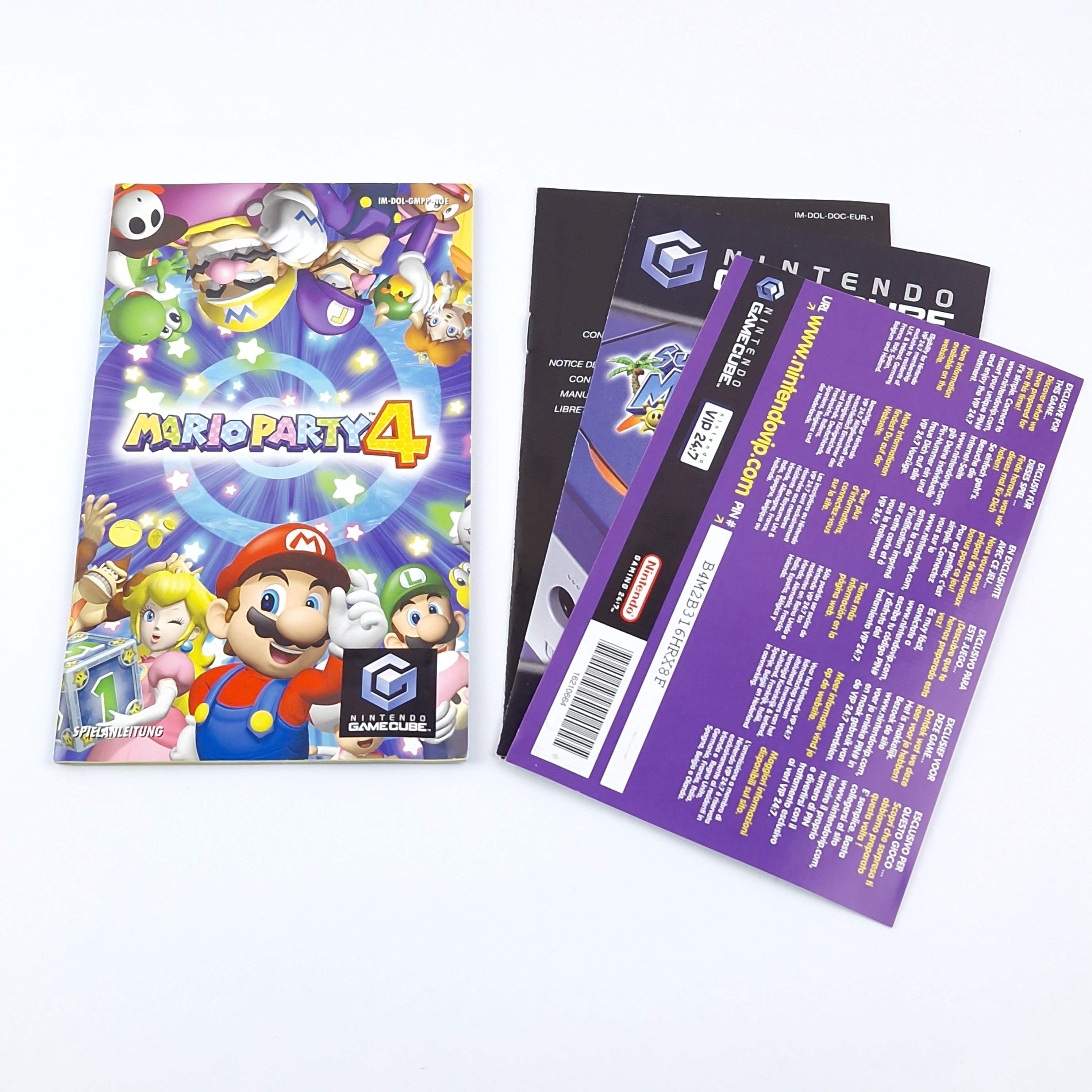 Nintendo Gamecube Spiel : Mario Party 4 - OVP Anleitung CD Disk | PAL Game