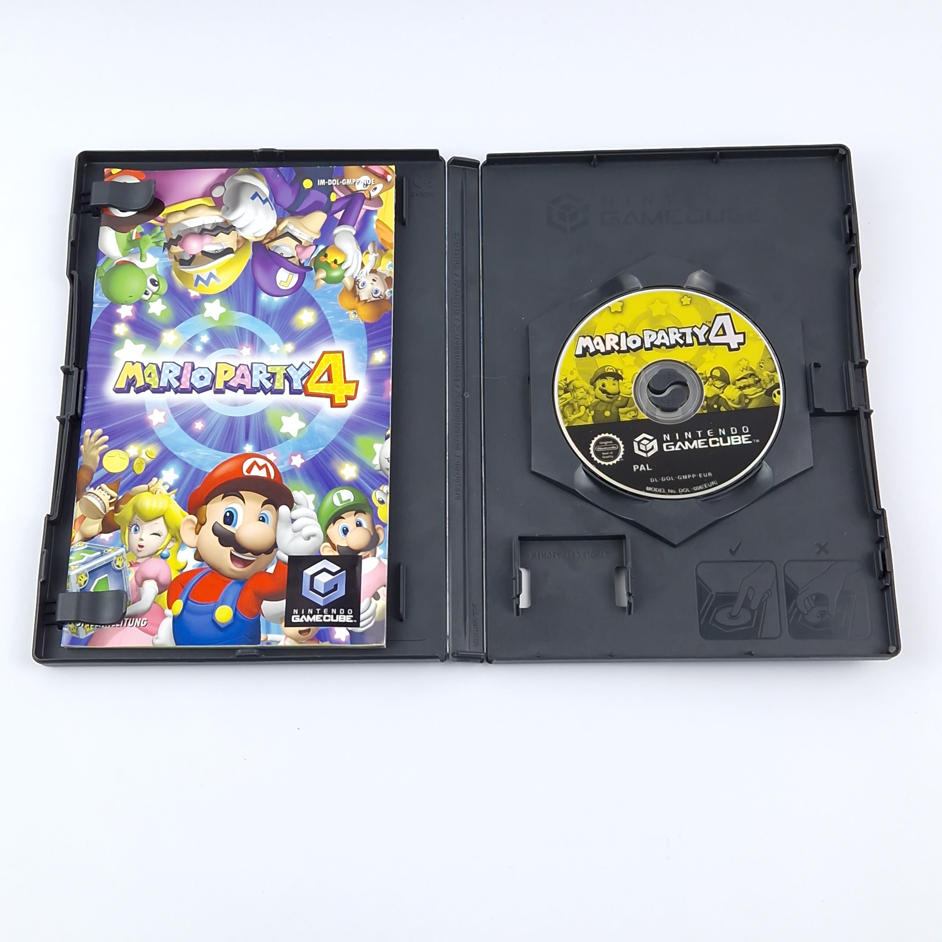 Nintendo Gamecube Spiel : Mario Party 4 - OVP Anleitung CD Disk | PAL Game