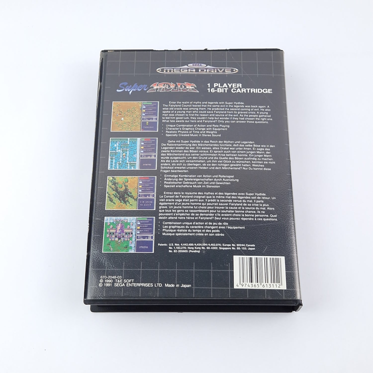 Sega Mega Drive Spiel : Super Hydlide - OVP Anleitung Modul | MD PAL Game