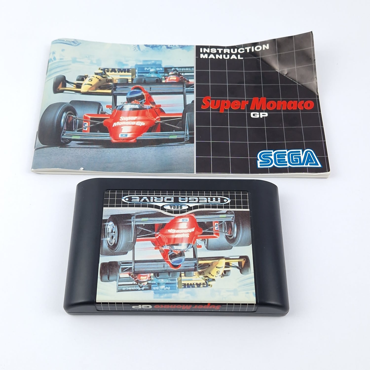 Sega Mega Drive Spiel : Super Monaco GP - OVP Anleitung Modul | MD PAL Game