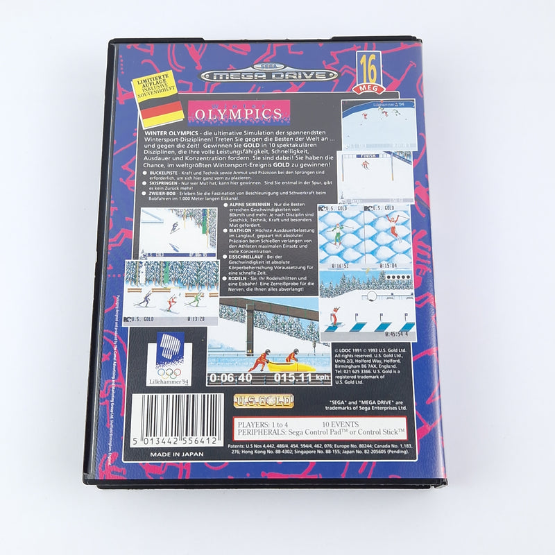 Sega Mega Drive Game: Winter Olympics - OVP Instructions Module | MD PAL Game