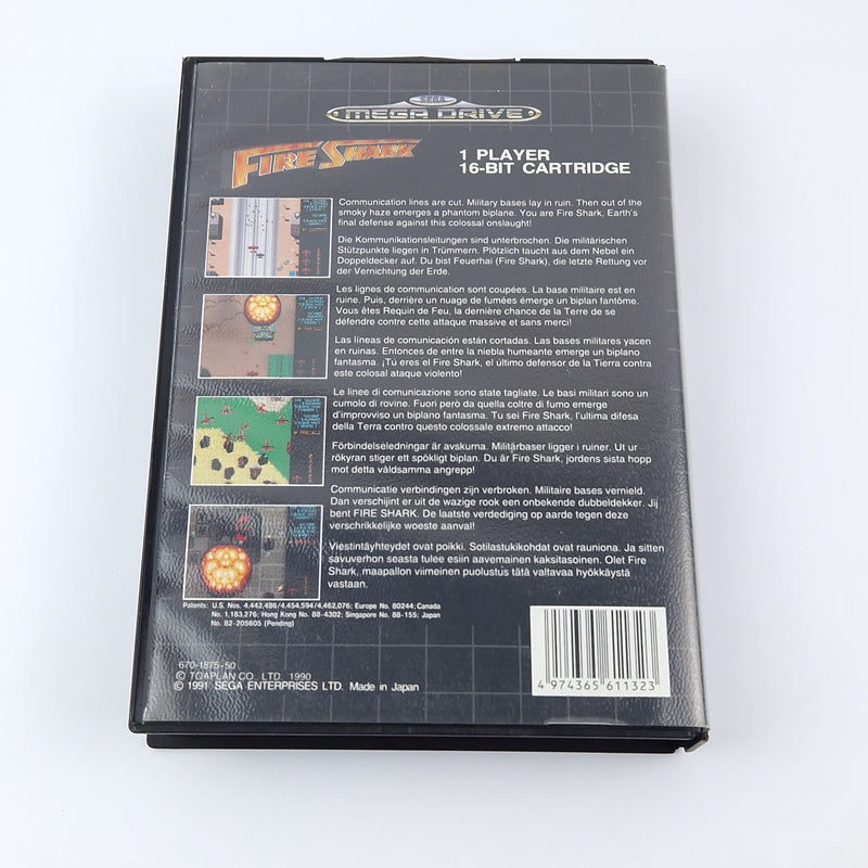 Sega Mega Drive Spiel : Fire Shark - OVP Anleitung Modul | MD PAL GAME