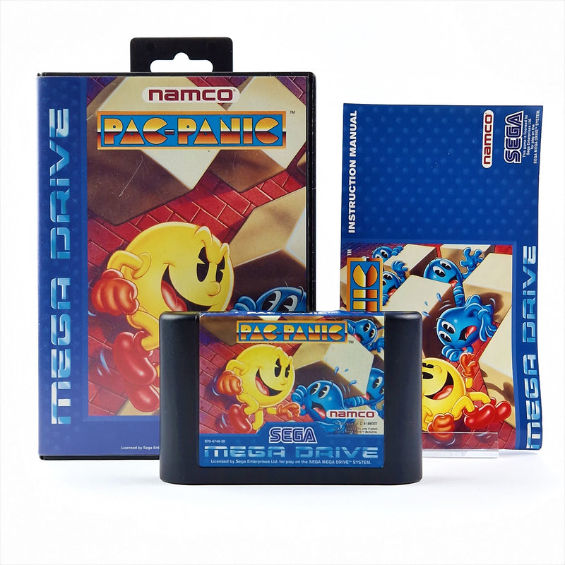 Sega Mega Drive Spiel : Pac-Panic - OVP Anleitung Modul | MD PAL GAME