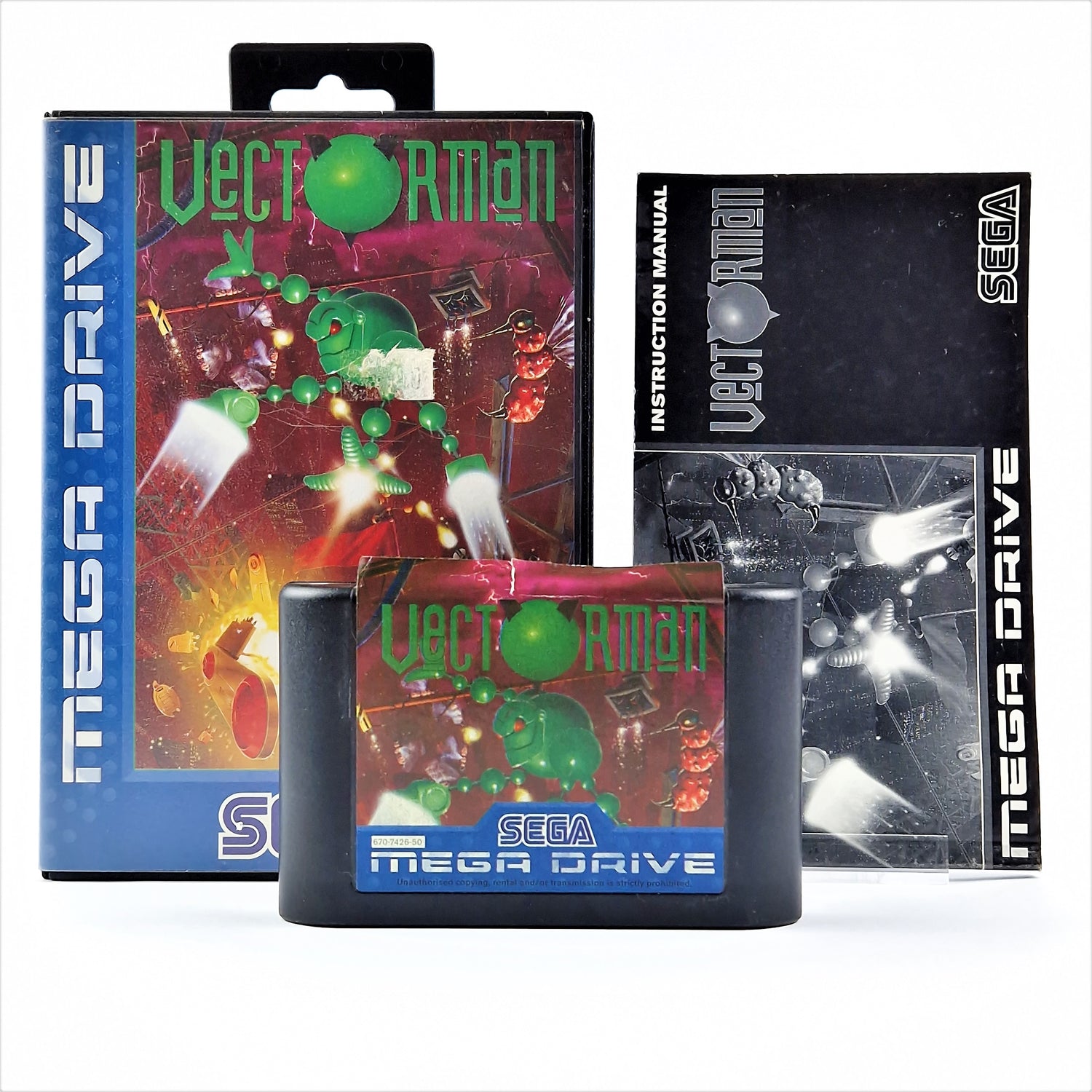 Sega Mega Drive Game: Vectorman - OVP Instructions Module | MD PAL GAME