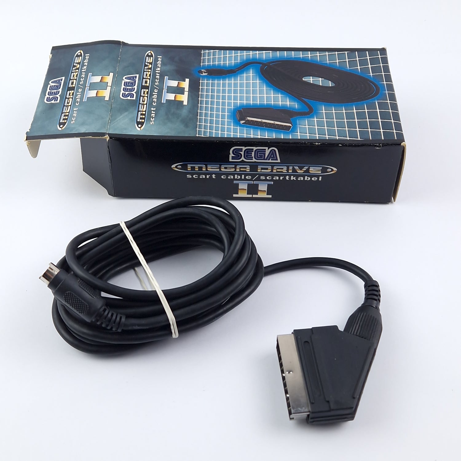 Sega Mega Drive II 2 Zubehör Artikel : Scart Cable / Scartkabel - OVP PAL MD