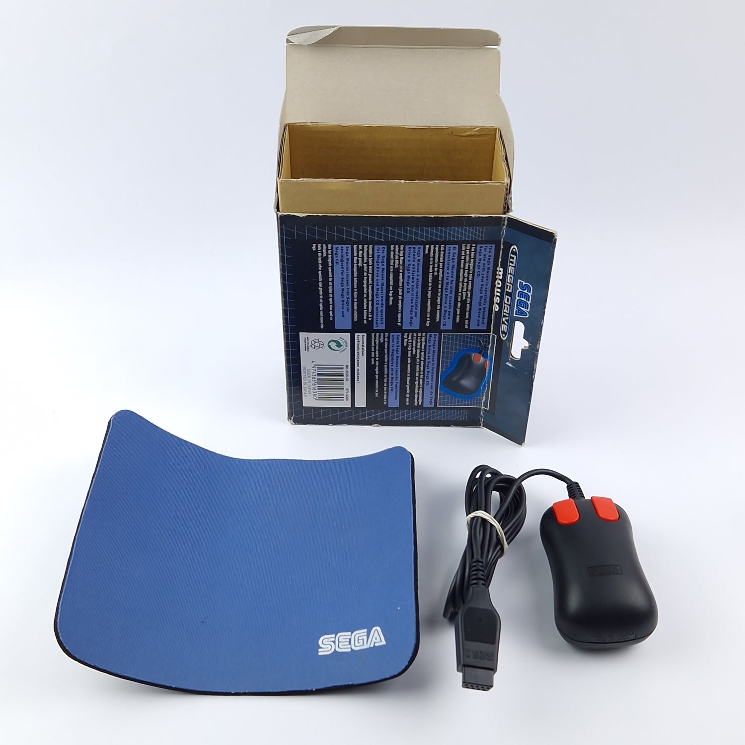 Sega Mega Drive Accessories Item: Mouse + Mousepad + Instructions - OVP Controller