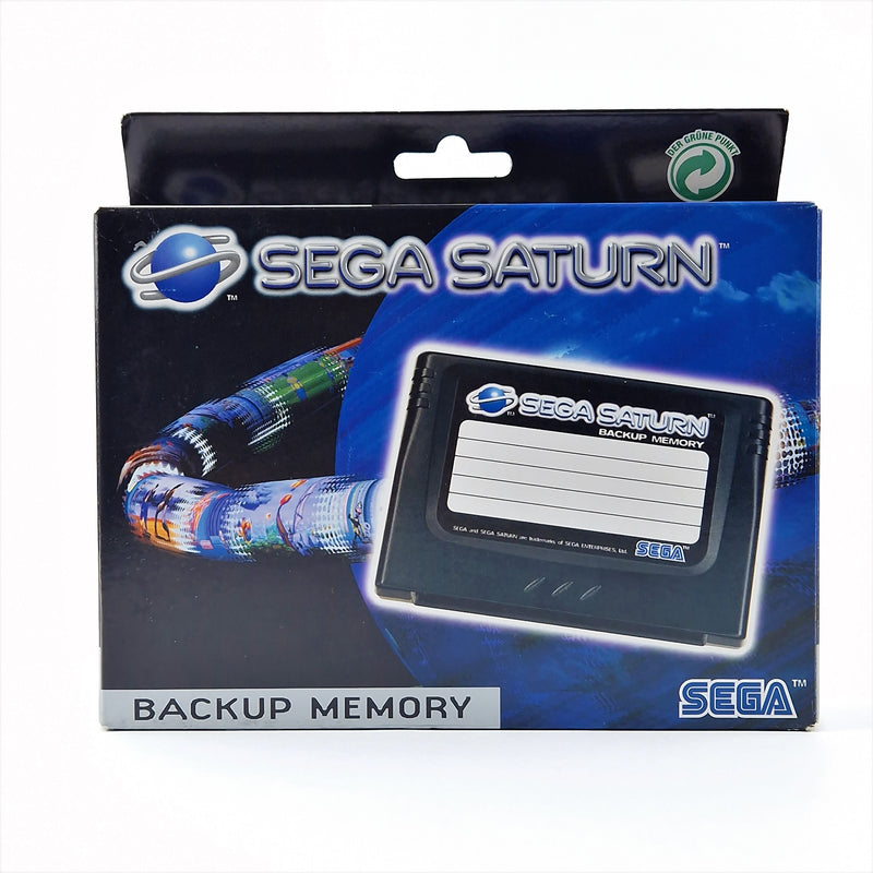 Sega Saturn Zubehör Artikel : Backup Memory - OVP Anleitung Speicherkarte PAL