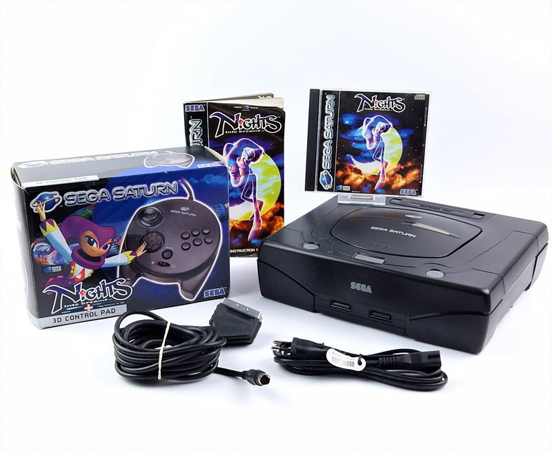Sega Saturn Konsole : 3D Control Pad,  Nights into Dreams u. Kabel | PAL Console