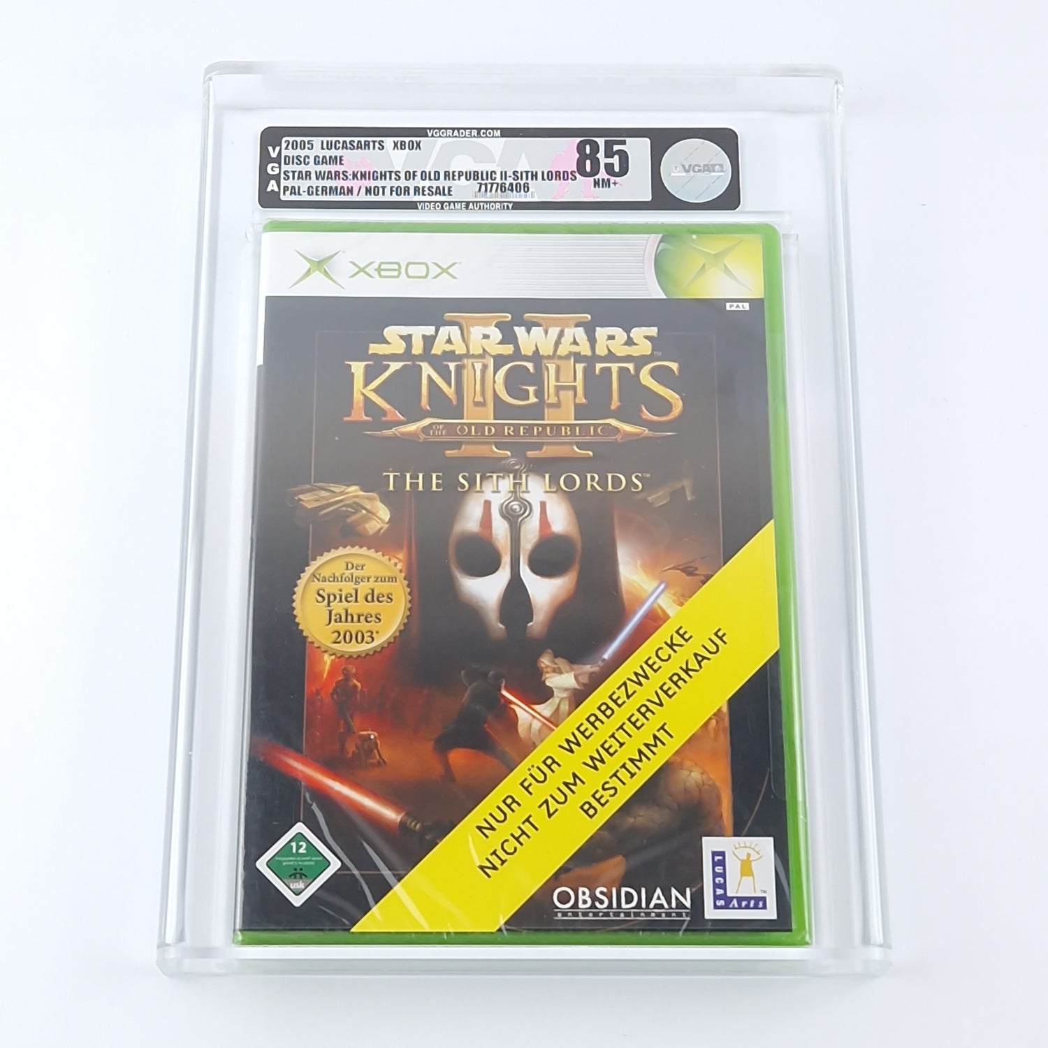 Xbox PROMO : Star Wars Knights of the old Republic II The Sith Lords NEU VGA 85