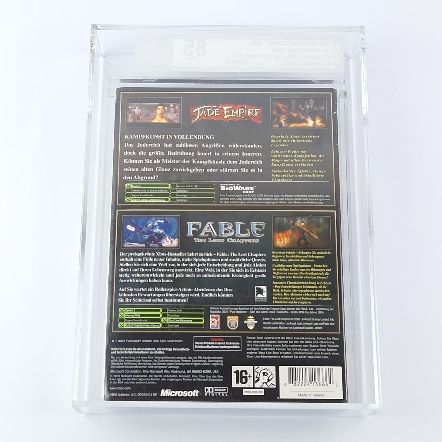 Xbox Classic Spiel : Adventure Doppelpack - Fable & Jade Empire | VGA Grading 85