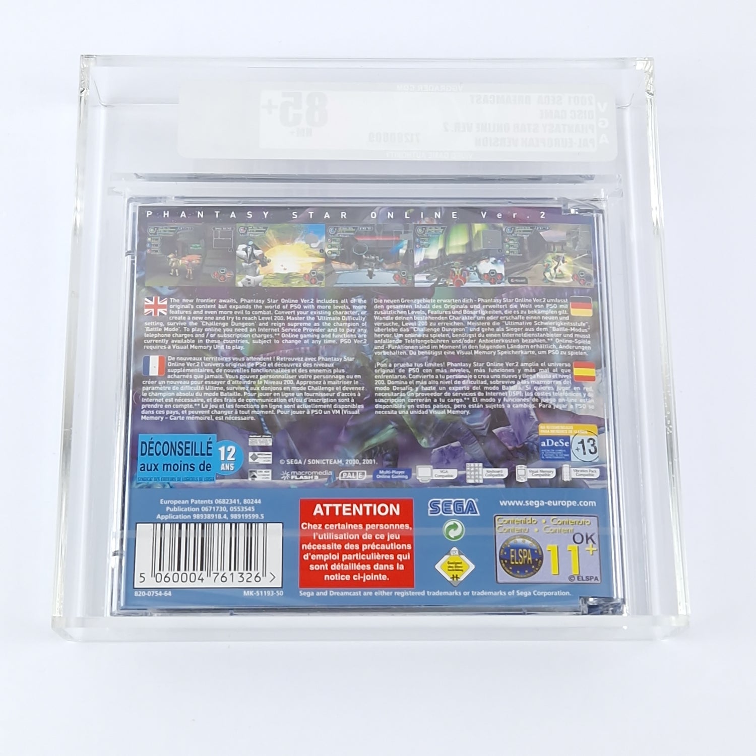 Sega Dreamcast Spiel : Phantasy Star Online Ver. 2 - DC PAL NEU SEALED | VGA 85+