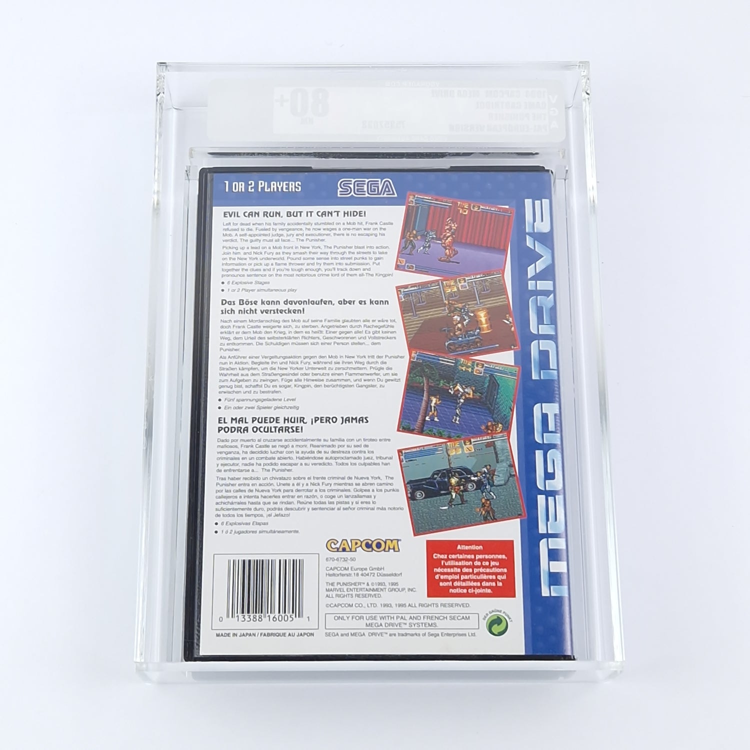 Sega Mega Drive Game: The Punisher Capcom - PAL NEW NEW Unopened | VGA 80+