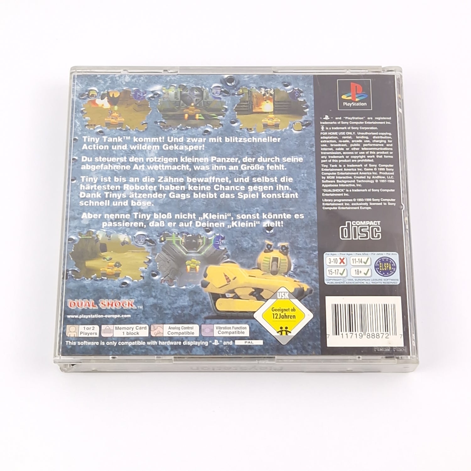 Sony Playstation 1 Spiel : Tiny Tank - OVP ohne Anleitung - PS1 PSX PAL