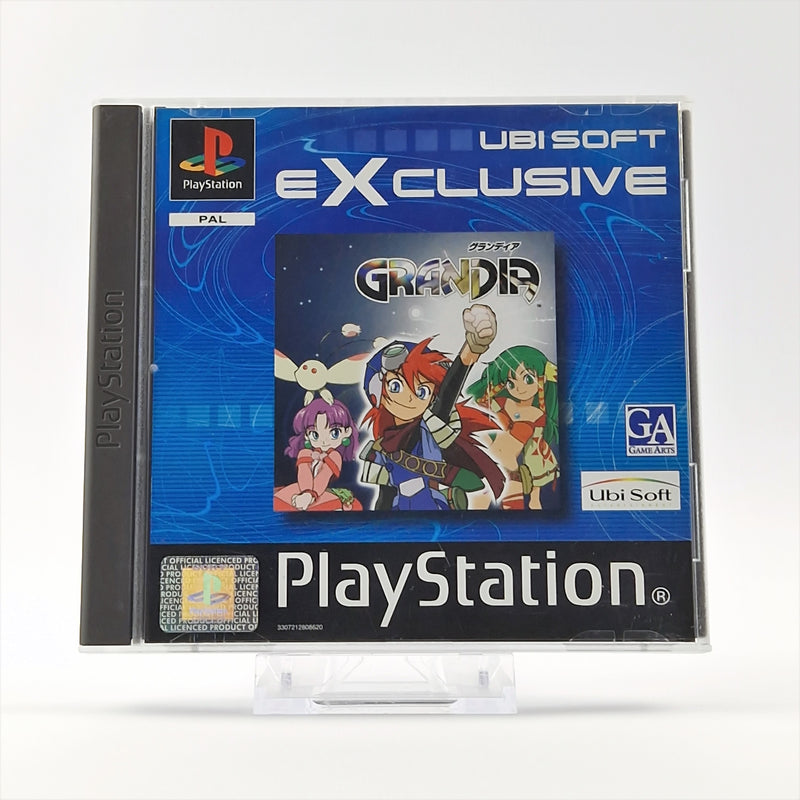 Sony Playstation 1 Spiel : Grandia Ubisoft - OVP Anleitung - PS1 PSX PAL
