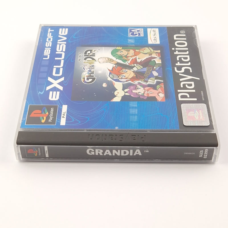 Sony Playstation 1 Spiel : Grandia Ubisoft - OVP Anleitung - PS1 PSX PAL