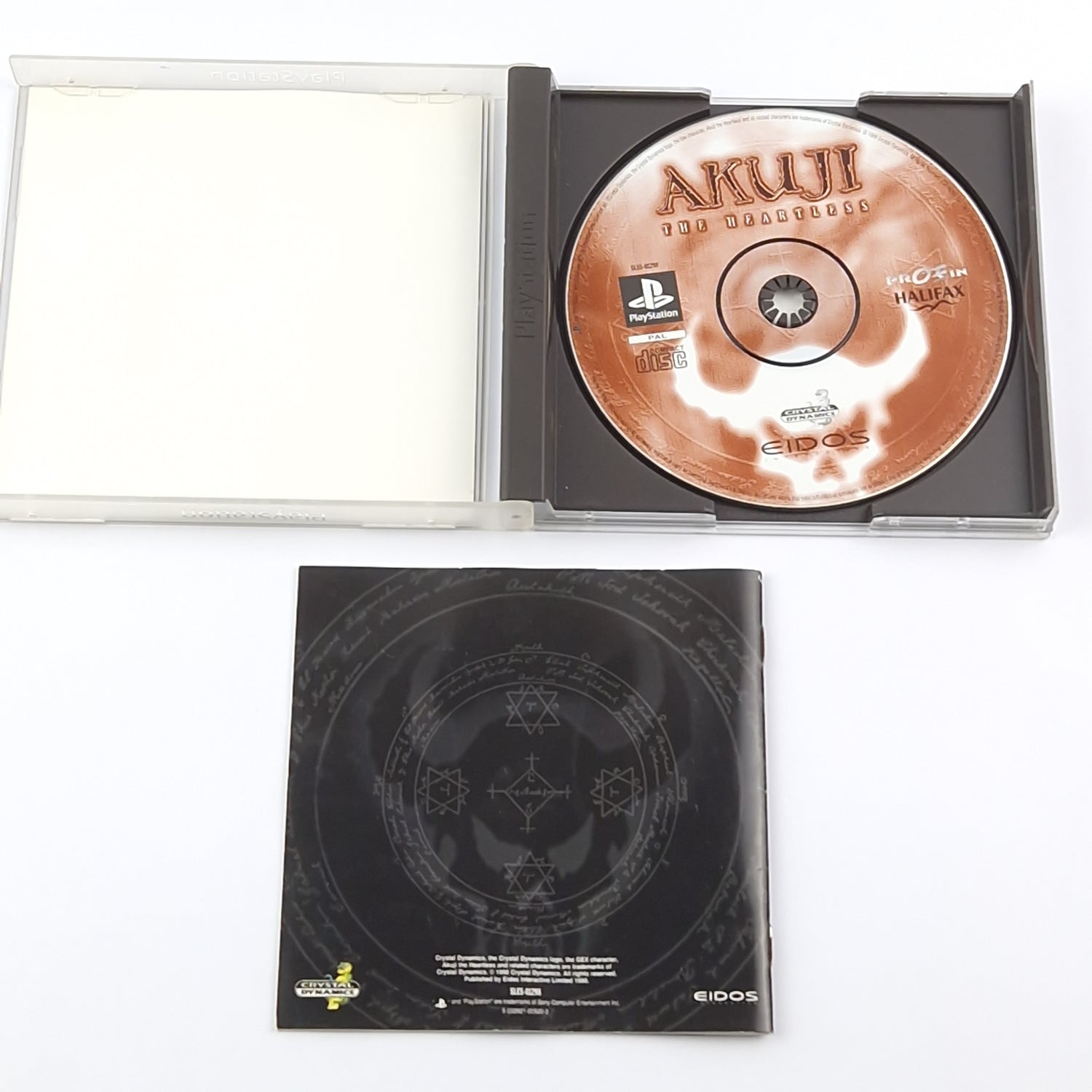 Sony Playstation 1 Spiel : Akuji The Heartless - OVP Anleitung - PS1 PSX PAL