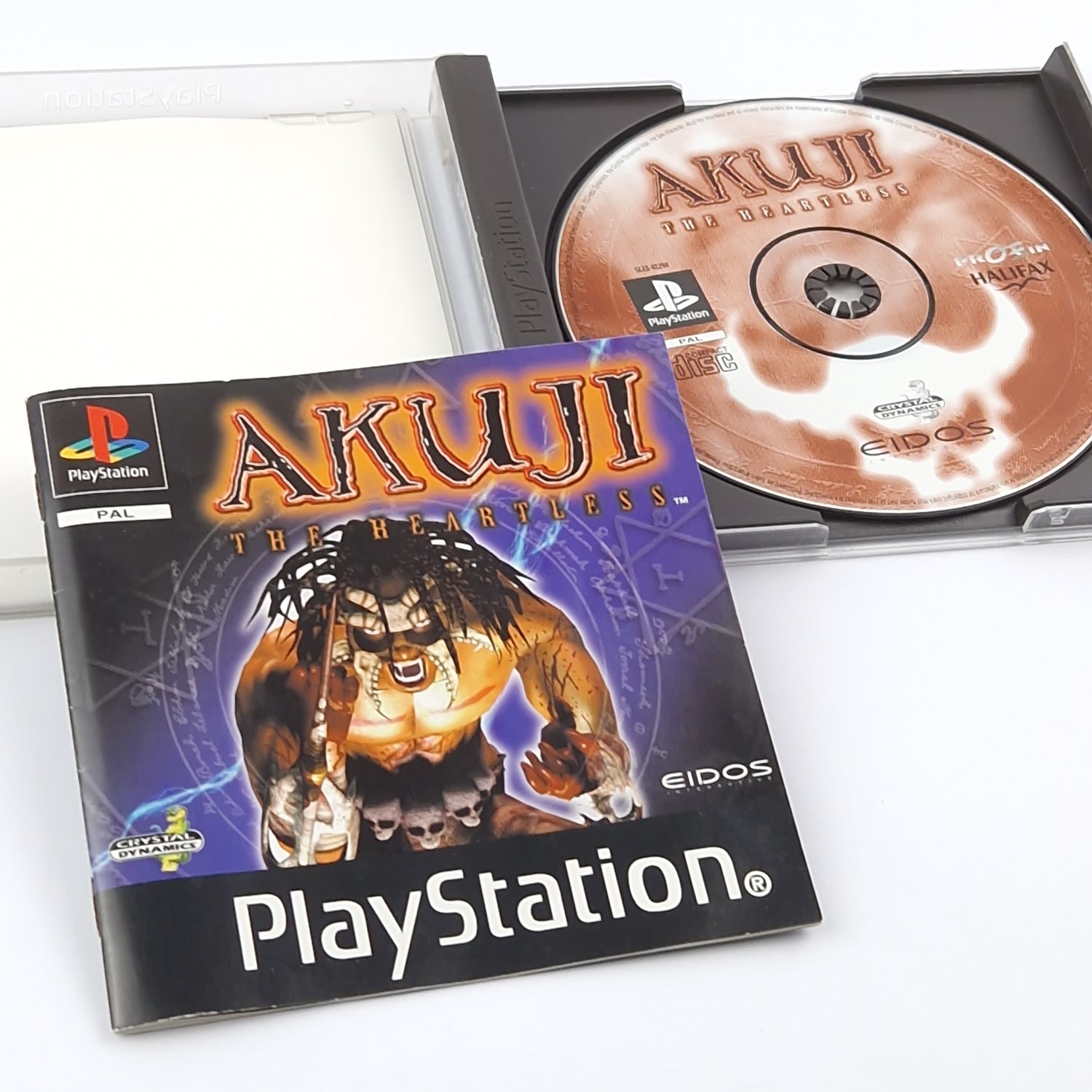 Sony Playstation 1 Game: Akuji The Heartless - OVP Instructions - PS1 PSX PAL