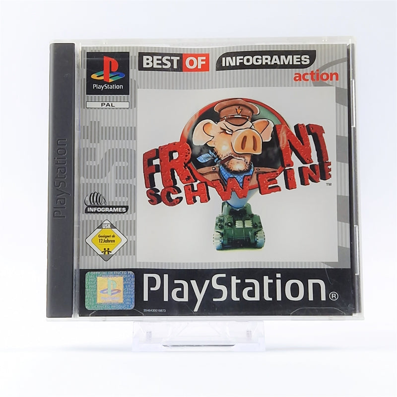 Sony Playstation 1 Spiel : Frontschweine Best of - OVP Anleitung - PS1 PSX PAL