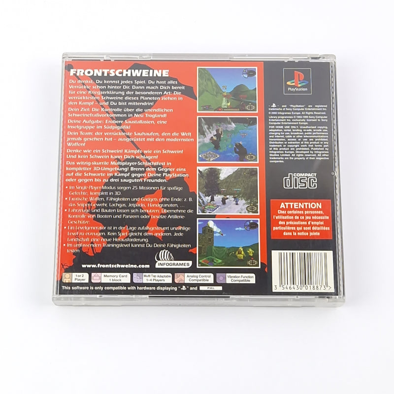 Sony Playstation 1 Spiel : Frontschweine Best of - OVP Anleitung - PS1 PSX PAL