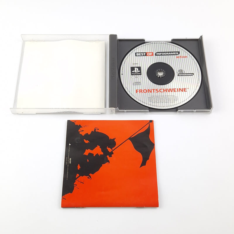 Sony Playstation 1 Spiel : Frontschweine Best of - OVP Anleitung - PS1 PSX PAL