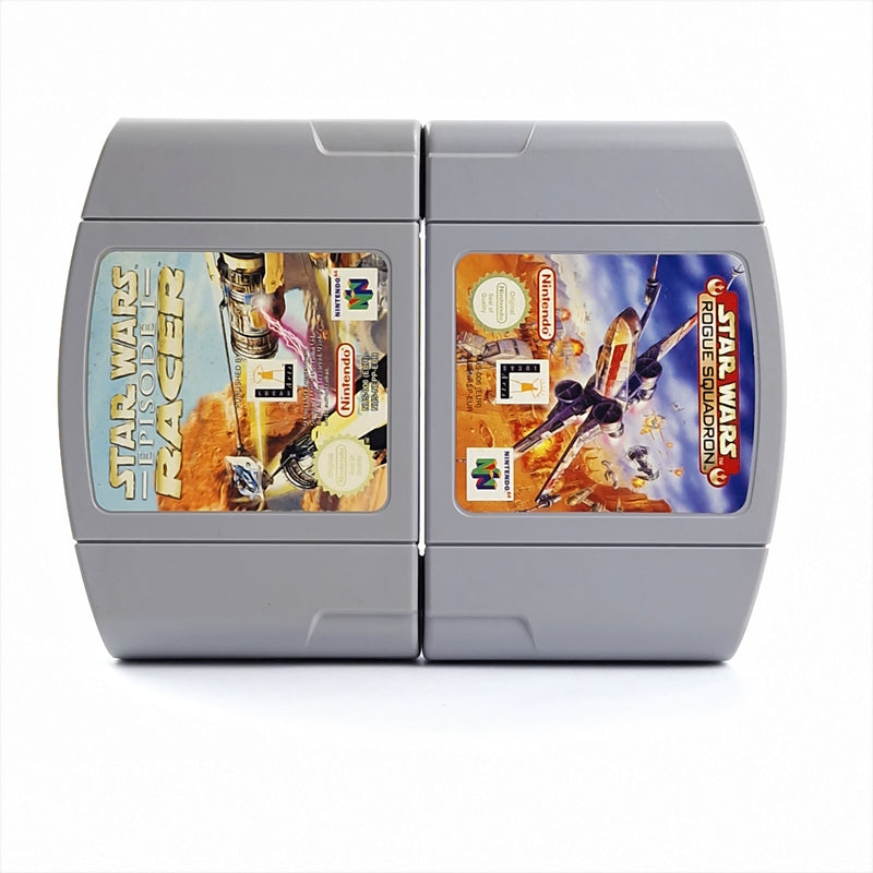 Nintendo 64 Spiele : Star Wars Rogue Squadron & Episode I Racer - Modul PAL