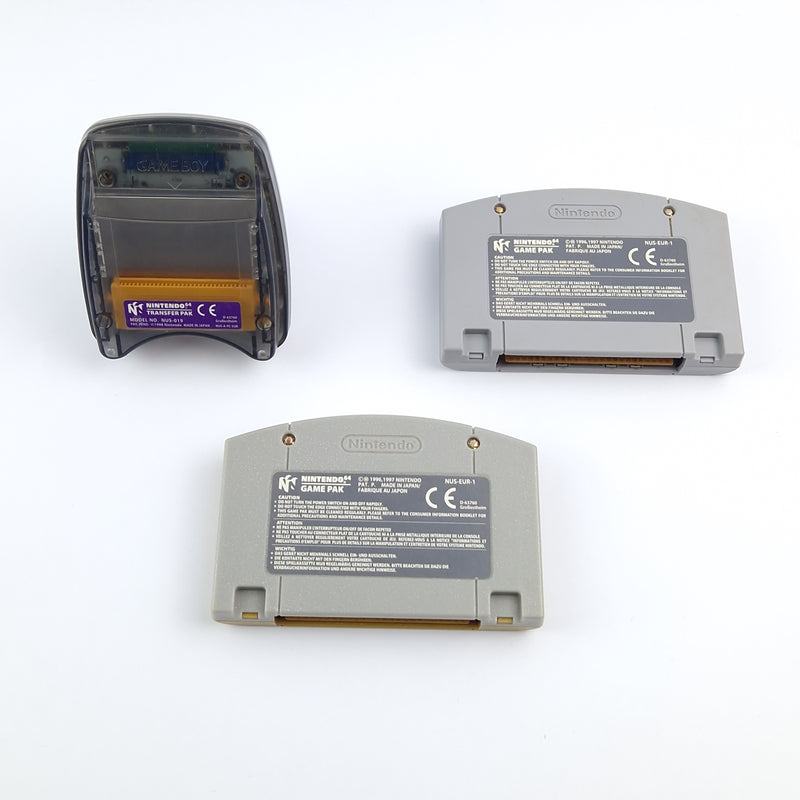 Nintendo 64 Spiele : Pokemon Stadium 1 & 2 + Transfer Pak - Module PAL