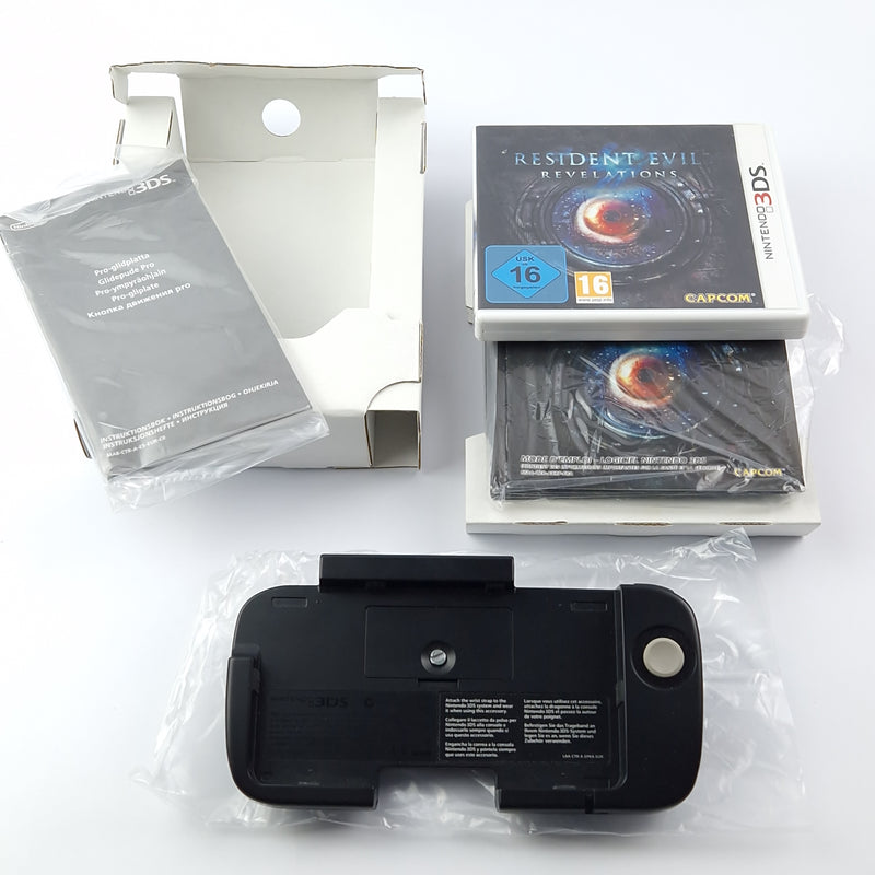 Nintendo 3DS Circle Pad Pro + Resident Evil Revelations - OVP PAL Handheld