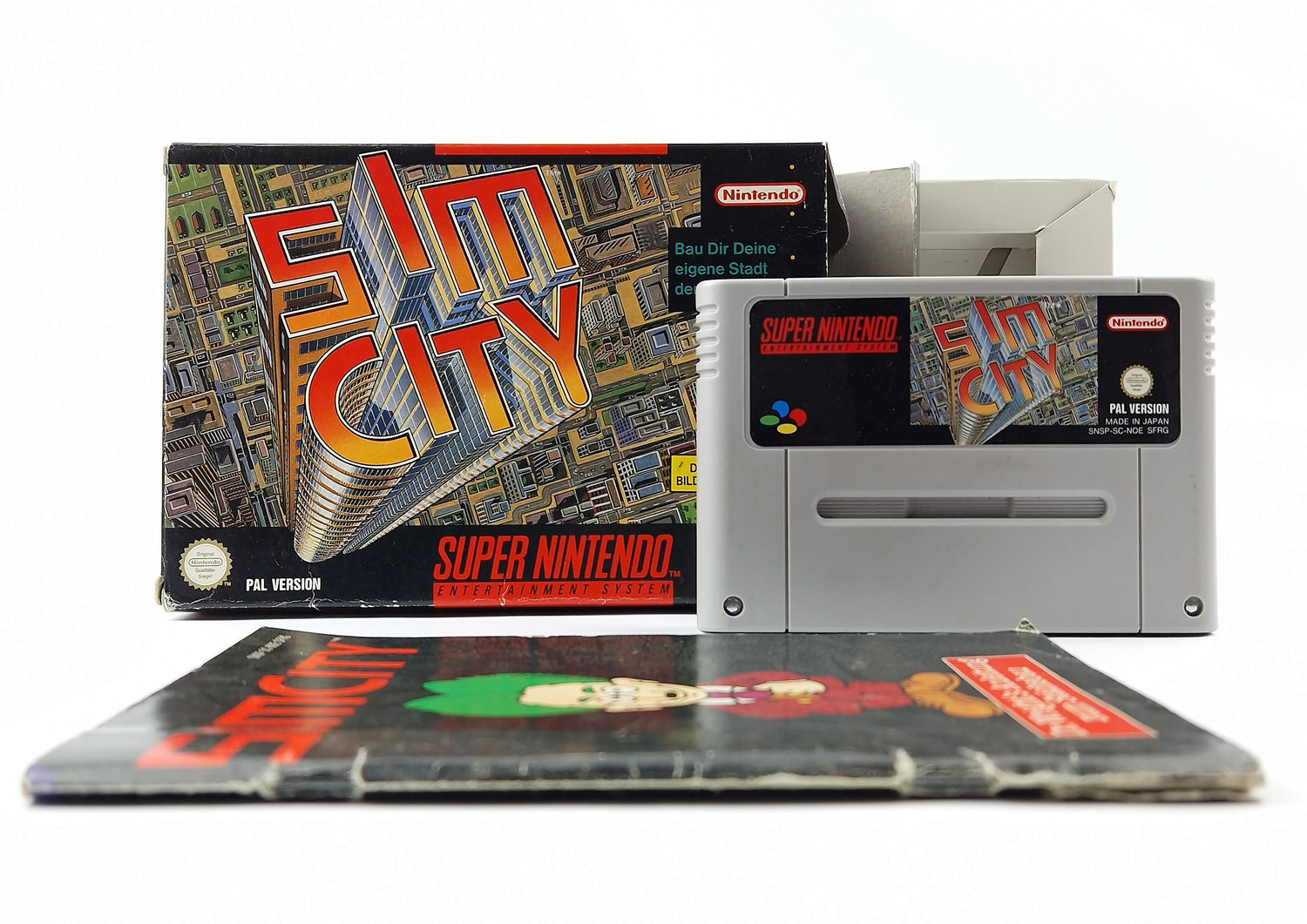 Super Nintendo Spiel : Sim City - OVP Anleitung Modul Cartridge | SNES PAL Game