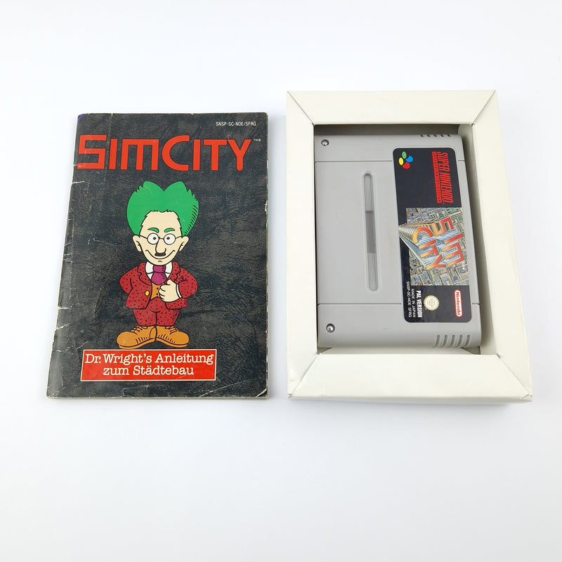 Super Nintendo Spiel : Sim City - OVP Anleitung Modul Cartridge | SNES PAL Game