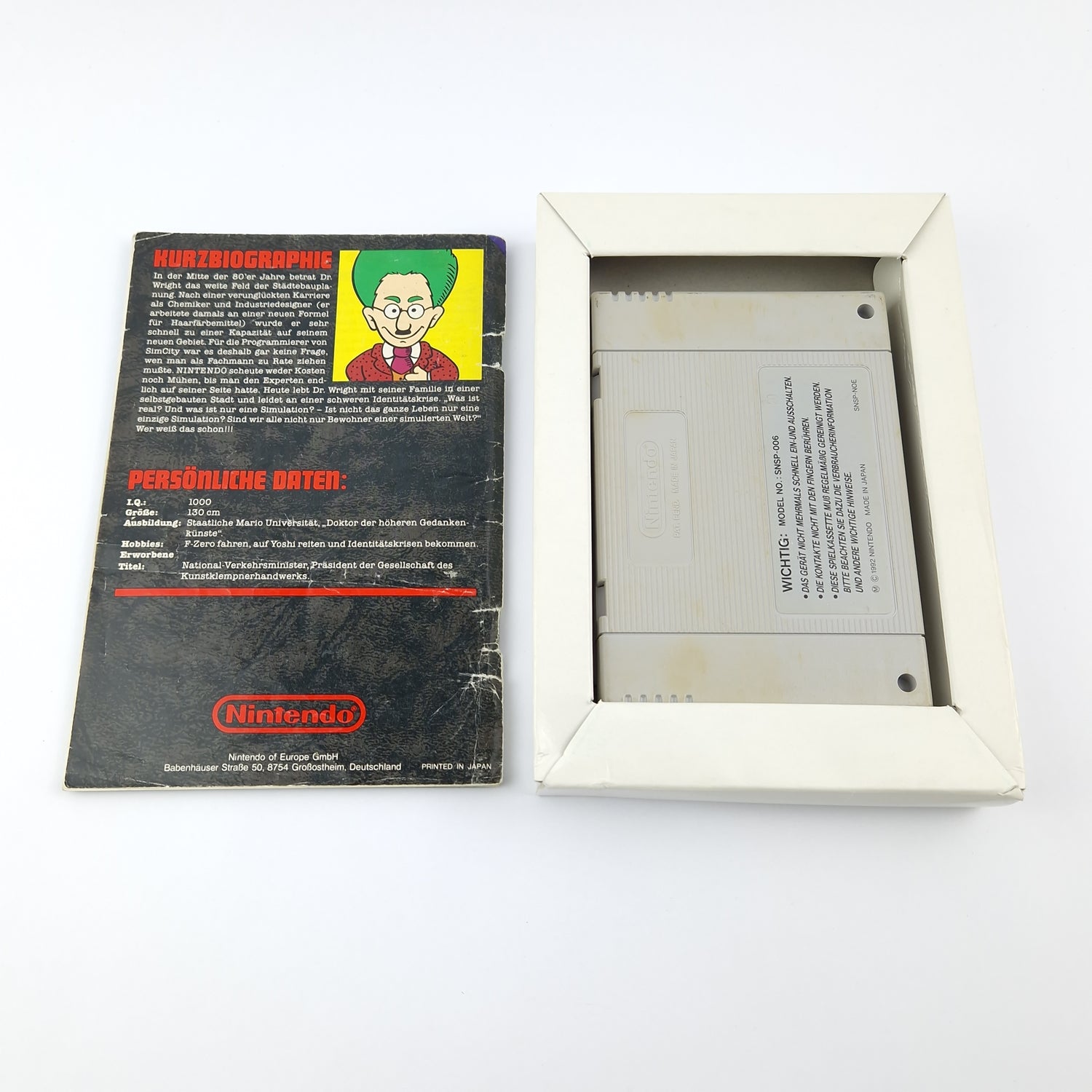 Super Nintendo Spiel : Sim City - OVP Anleitung Modul Cartridge | SNES PAL Game