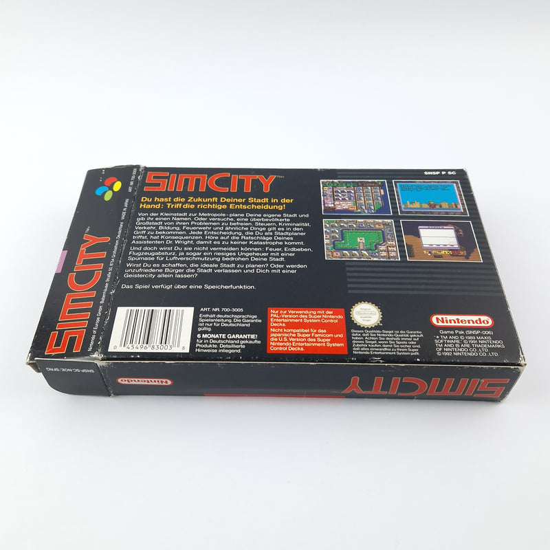Super Nintendo Spiel : Sim City - OVP Anleitung Modul Cartridge | SNES PAL Game