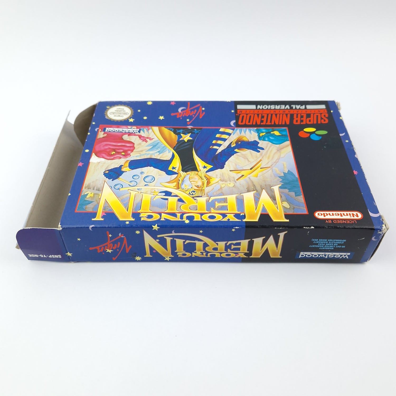 Super Nintendo Spiel : Young Merlin - OVP Anleitung Modul Cartridge | SNES PAL