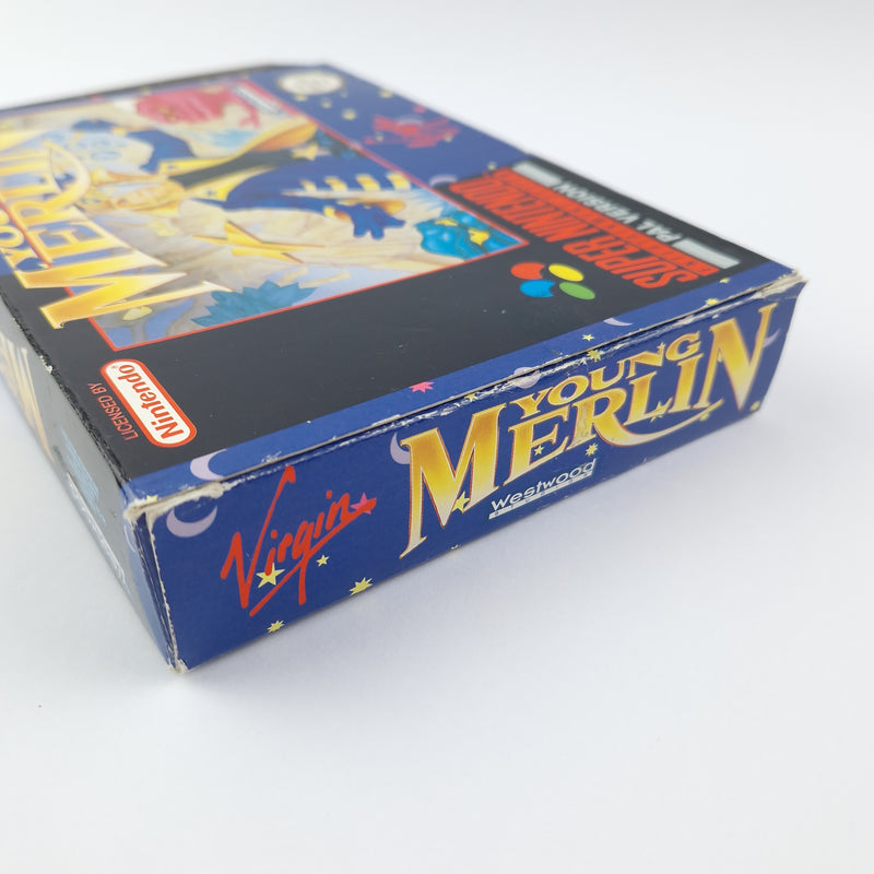 Super Nintendo Spiel : Young Merlin - OVP Anleitung Modul Cartridge | SNES PAL