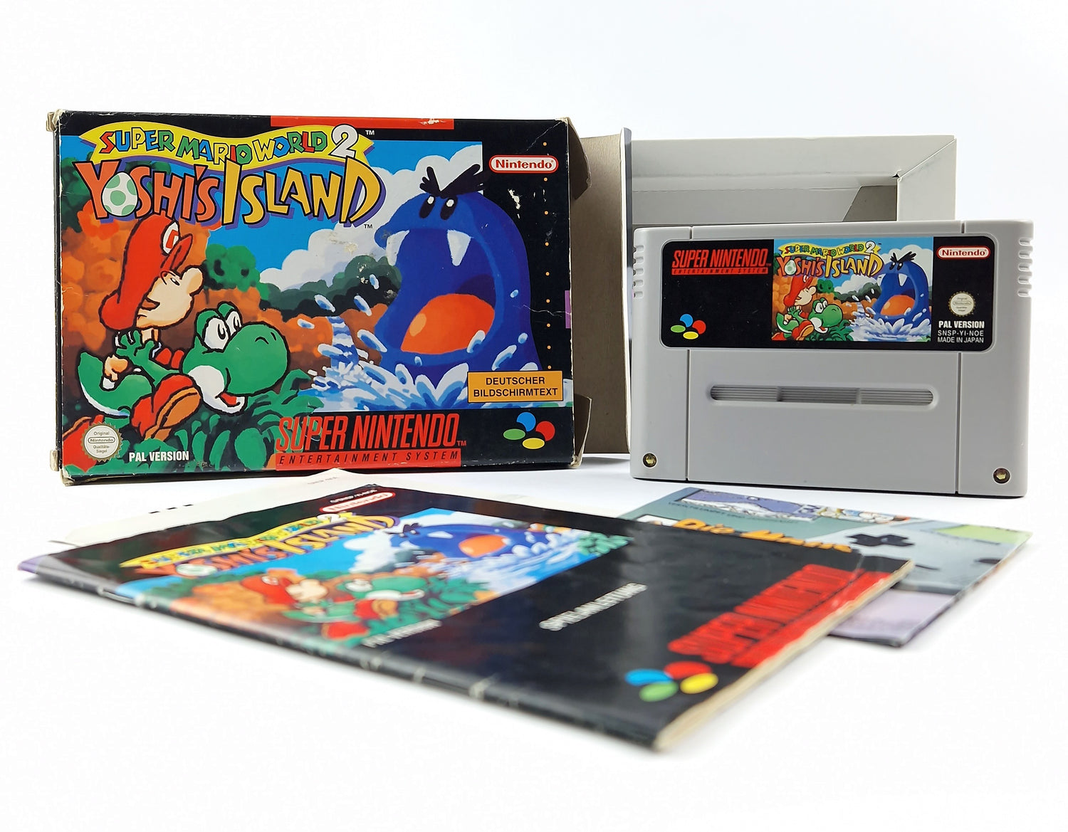 Super Nintendo Spiel : SMW2 Yoshis Island - OVP Anleitung Modul | SNES PAL NOE