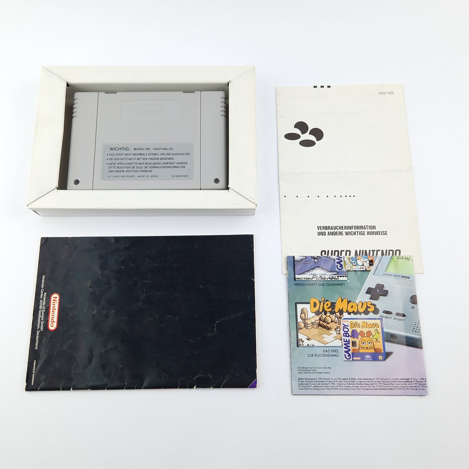 Super Nintendo game: SMW2 Yoshi's Island - OVP instructions module | SNES PAL NOE