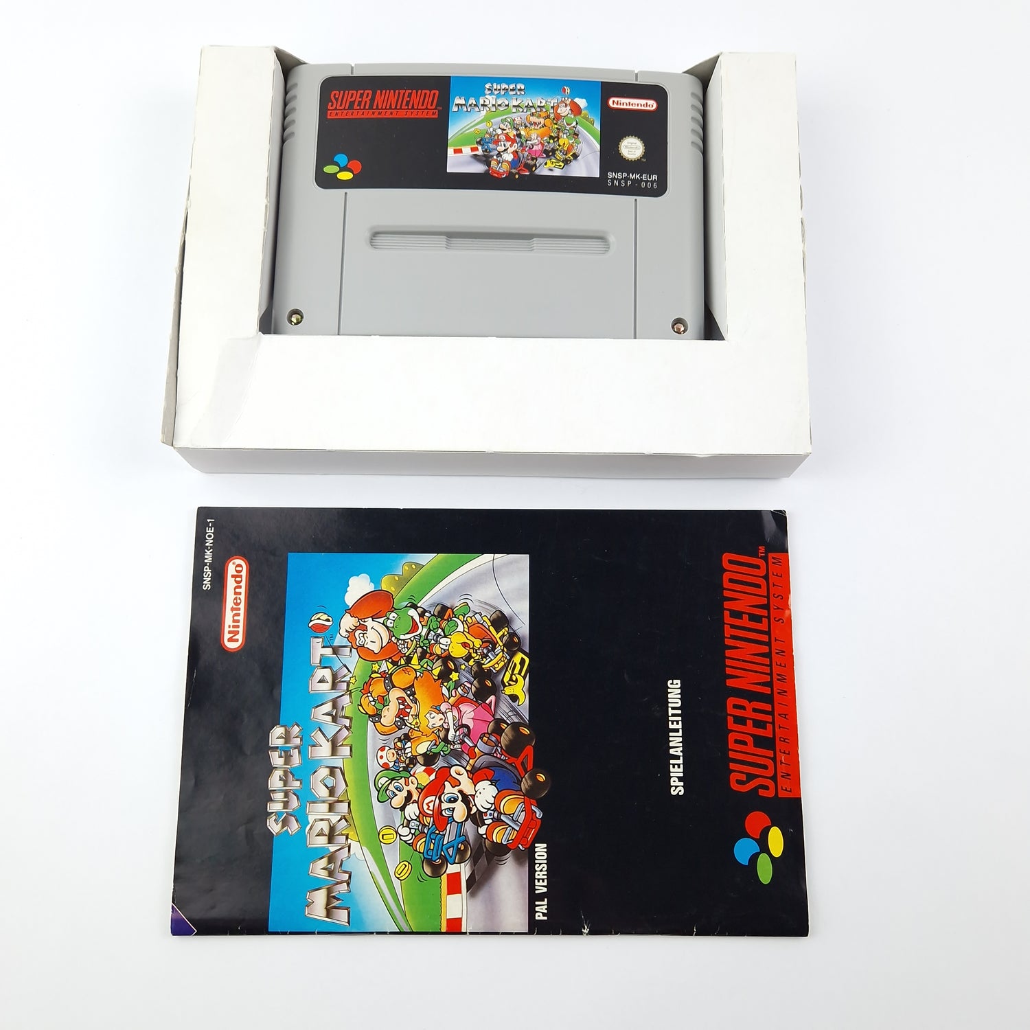 Super Nintendo game: Super Mario Kart - original packaging instructions module | SNES PAL NOE