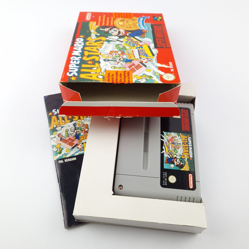 Super Nintendo Spiel : Super Mario Allstars - OVP Anleitung Modul | SNES PAL NOE
