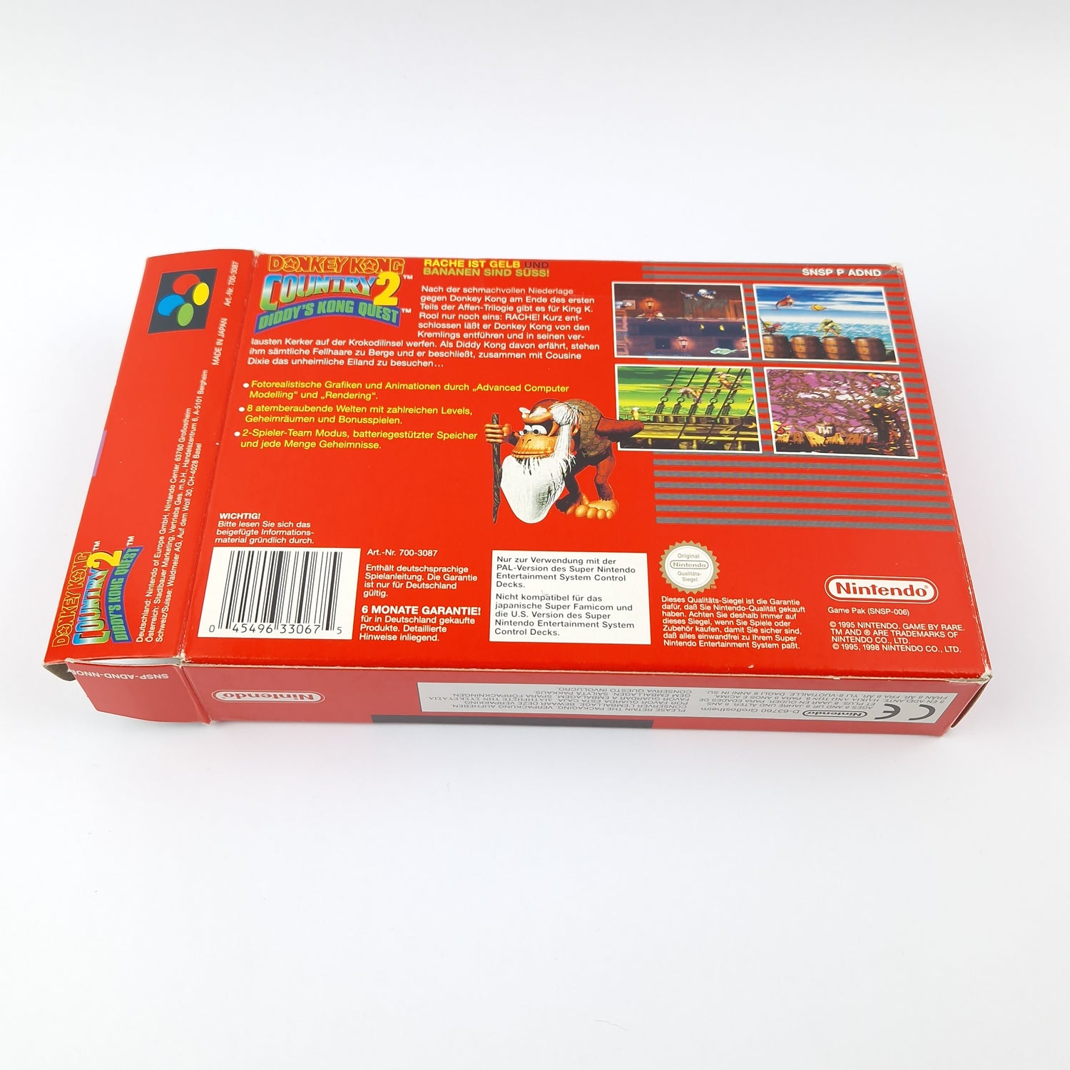 Super Nintendo Spiel : Donkey Kong Country 2 - OVP Anleitung Modul | SNES PAL