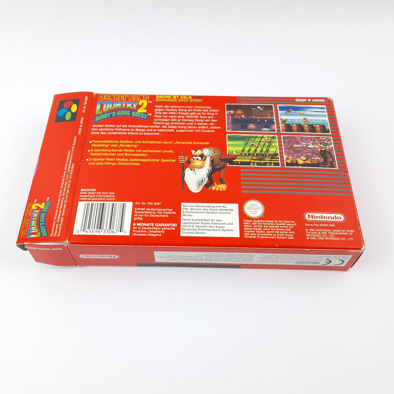 Super Nintendo Spiel : Donkey Kong Country 2 - OVP Anleitung Modul | SNES PAL