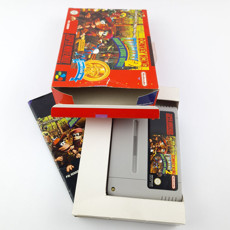 Super Nintendo Spiel : Donkey Kong Country 2 - OVP Anleitung Modul | SNES PAL