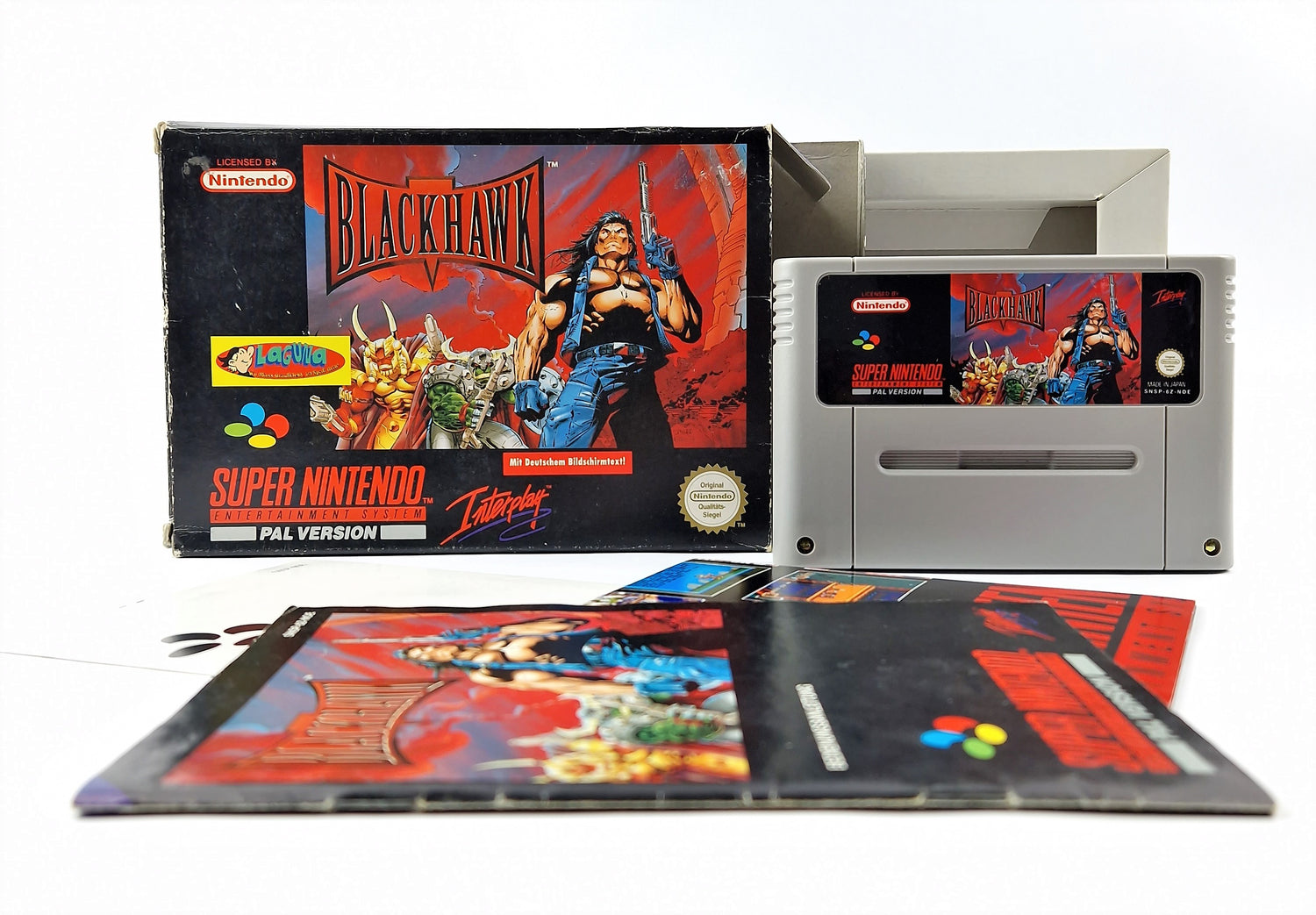 Super Nintendo Spiel : Blackhawk - OVP Anleitung Modul | SNES PAL NOE