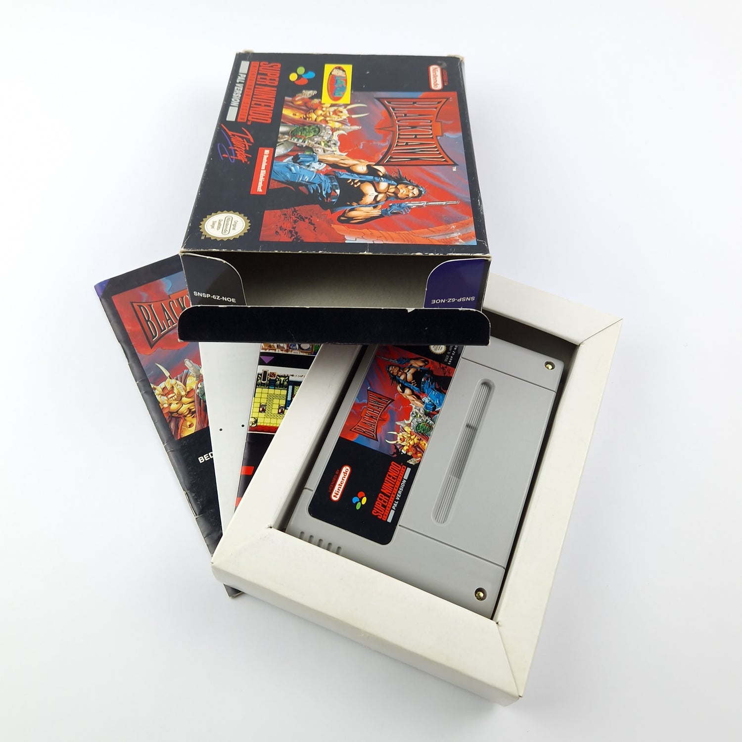 Super Nintendo Spiel : Blackhawk - OVP Anleitung Modul | SNES PAL NOE