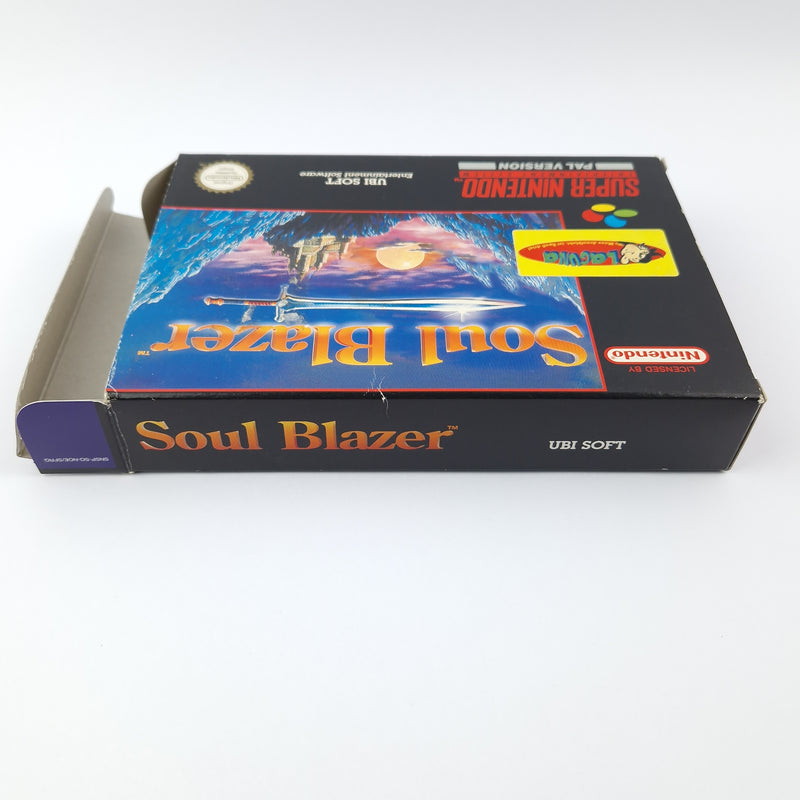 Super Nintendo Spiel : Soul Blazer - OVP Anleitung Modul | SNES PAL NOE